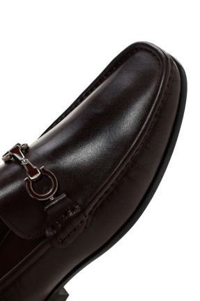 کفش لوفر قهوه ای مردانه پاشنه کوتاه ( 4 - 1 cm ) کد 810168517