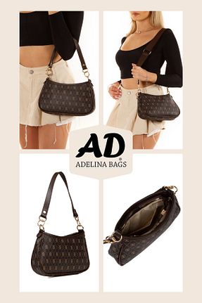 کیف دوشی قهوه ای زنانه چرم مصنوعی Adelina Bags - کد 776186658