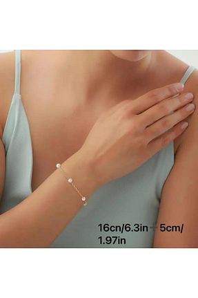 دستبند جواهر سفید زنانه مروارید Seyy - کد 845724755