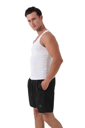 شلوارک ساحلی مشکی مردانه بافتنی TESMAY - کد 845786476