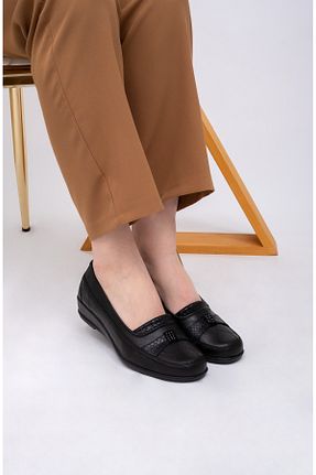 کفش کلاسیک مشکی زنانه چرم مصنوعی The RaVİS Shoes - کد 845766503