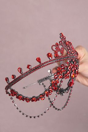سایر اکسسوری مو قرمز زنانه سنگ کریستال Genel Markalar - کد 298037330