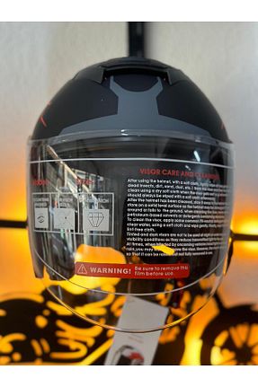 کلاه ایمنی موتور سواری مشکی Açık Kasklar Kask - کد 845812890