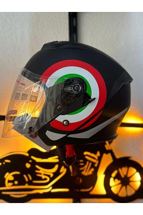 کلاه ایمنی موتور سواری مشکی Açık Kasklar Kask - کد 845823493