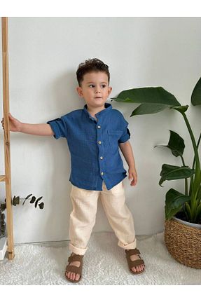 ست بالاتنه و پائین تنه سرمه ای بچه گانه بافتنی TAKIM - کد 845838585