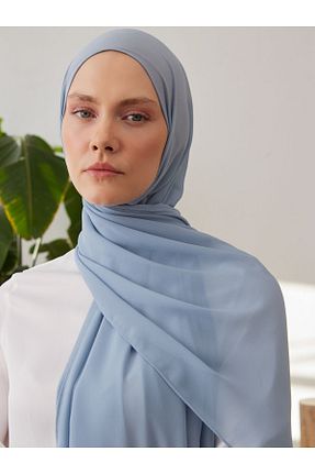 روسری آبی شیفون Femple Modest - کد 845581646