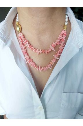 گردنبند مروارید سفید مروارید آب شیرین DEVİ fashion - کد 806259023