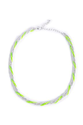 گردنبند جواهر سبز زنانه کد 805567759