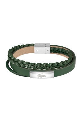 دستبند استیل سبز مردانه فولاد ( استیل ) کد 820120283