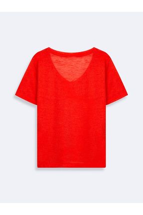 تی شرت نارنجی زنانه رگولار کد 841852015