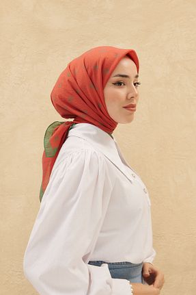 روسری نارنجی İpek Jakar Silk Home - کد 845614084