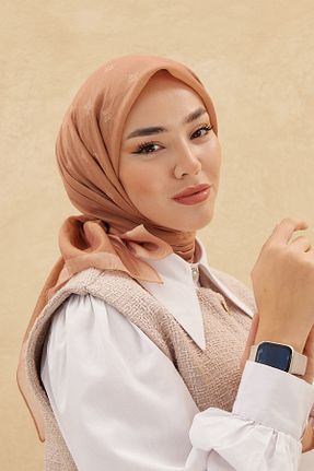 روسری بژ İpek Jakar Silk Home - کد 845699170