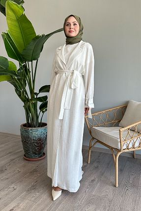 ست بالاتنه و پائین تنه حجاب سفید زنانه رگولار InStyle - کد 845307467