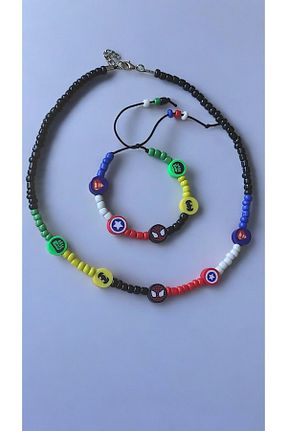 گردنبند جواهر رنگی بچه گانه منجق Amabel Jewelerys - کد 845613246