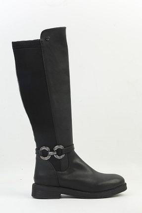 چکمه مشکی زنانه پاشنه کوتاه (1 - 4 سانتی متر) Pierre Cardin - کد 845608379