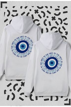 سوئیشرت سفید زنانه ساده Jooy Company - کد 763863733