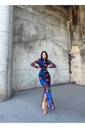 لباس سرمه ای زنانه بافتنی bella istanbul - کد 845790377