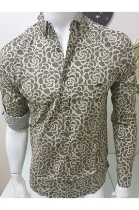 پیراهن خاکی مردانه رگولار GGMM - کد 310149090