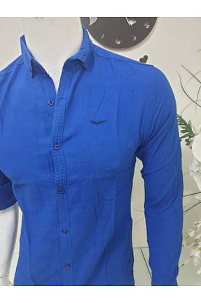 پیراهن سرمه ای مردانه رگولار GGMM - کد 310514348