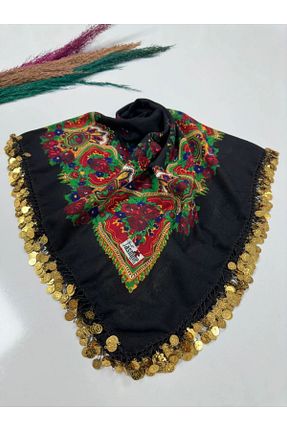 روسری مشکی پنبه پلی استر Jasmine - کد 803013642
