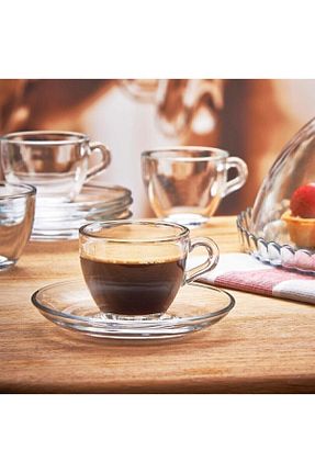فنجان قهوه نارنجی 6 نفره Paşabahçe - کد 214882469