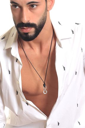 گردنبند جواهر مردانه فلزی LABALABA - کد 776178222