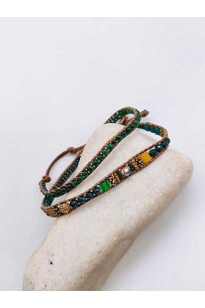 دستبند جواهر سبز زنانه TAKİBUTİGİNİZ - کد 845780941