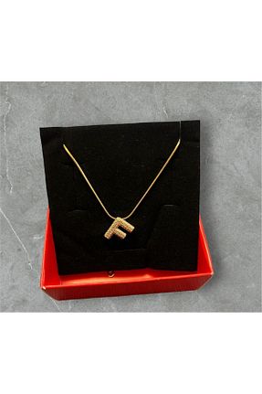 گردنبند استیل ( فولاد ) زرد زنانه استیل (فولاد) SEM STORE - کد 844398892