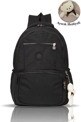 کیف مدرسه مشکی زنانه پارچه ای AVCA - کد 834659819