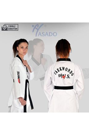 لباس تکواندو سفید زنانه HAŞADO - کد 791747063