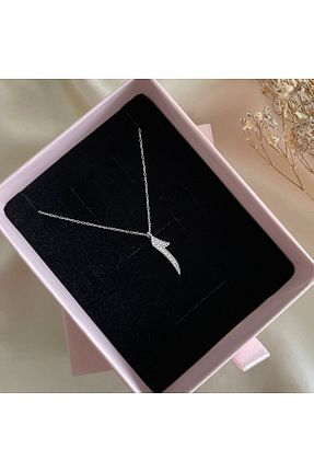 گردنبند نقره سفید زنانه 925 عیار Lovera Jewellery - کد 812442521