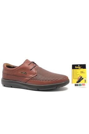 کفش کژوال قهوه ای مردانه چرم طبیعی پاشنه کوتاه ( 4 - 1 cm ) پاشنه ساده کد 809886636