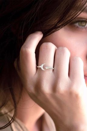 انگشتر جواهر زنانه استیل ضد زنگ کد 710809374