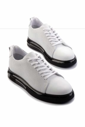 کفش کژوال سفید مردانه پاشنه کوتاه ( 4 - 1 cm ) پاشنه ساده کد 812876807