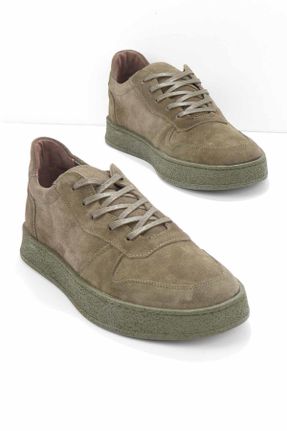 کفش کژوال خاکی مردانه پاشنه کوتاه ( 4 - 1 cm ) پاشنه ساده کد 383054417