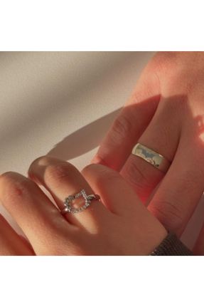 انگشتر جواهر زنانه فلزی کد 822491061