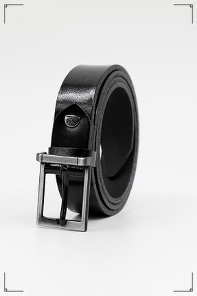 کمربند مشکی زنانه چرم خالص Derimo Leather - کد 845619819