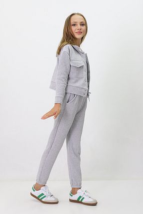 ست گرمکن طوسی زنانه %100 پنبه GZT TEKSTİL - کد 845691112