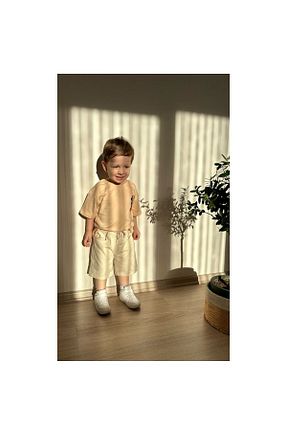 ست بالاتنه و پائین تنه بژ بچه گانه بافتنی BEkids - کد 845698035
