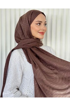 شال قهوه ای زنانه ابریشم Genel Markalar - کد 845707258