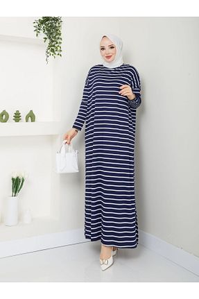 لباس حجاب سرمه ای زنانه Relaxed MODAMÜNASİP - کد 840438851