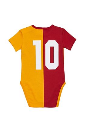 بادی و سرهمی نوزادی قرمز بچه گانه %100 پنبه Galatasaray - کد 674510613