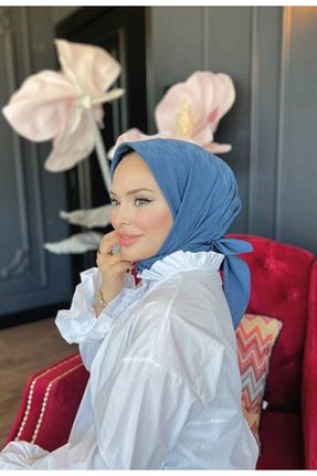 روسری سرمه ای 90 x 90 VALORSCARF - کد 845760990