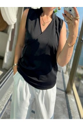 بلوز مشکی زنانه ساده MİRVE BUTİK - کد 845765321