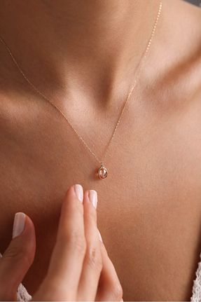 گردنبند طلا نارنجی زنانه 14 عیار Gianfranco - کد 759368874