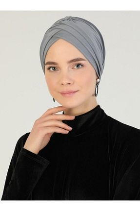 کلاه شنای اسلامی طوسی زنانه کد 81489160