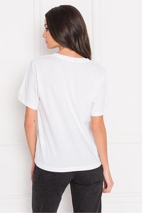 تیشرت سفید زنانه Boyfriend Butik - کد 845833911