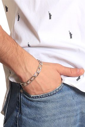 دستبند جواهر مردانه فلزی LABALABA - کد 774999402