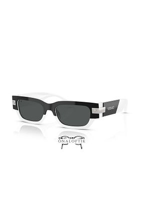 عینک آفتابی مشکی زنانه UV400 Versace - کد 845859595