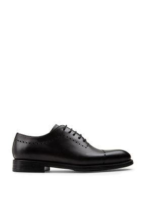 کفش کلاسیک مشکی مردانه چرم طبیعی پاشنه کوتاه ( 4 - 1 cm ) کد 350233593
